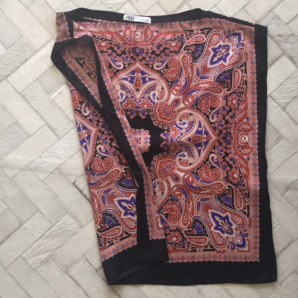 SOLD…. ZARA handkerchief top - Picture 1 of 4